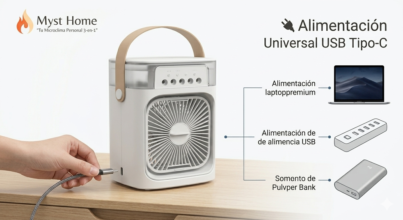 Myst Air Cooler Pro™ – Tu Microclima Personal 3-en-1